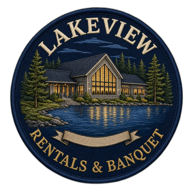 Lakeview Rentals & Banquet patch logo